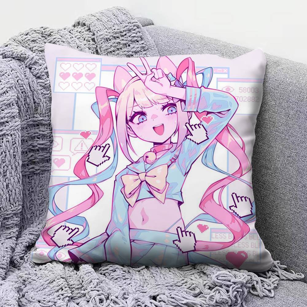 Needy Streamer Overload Anime TV  Pillow Covers Home Sofa Cushion Covers and Aecorative Custom