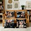 Ccaroline Singer Cushion Cover For Pillow Printing Sofa Decoration Home Car Room Coffee Shop Office Nordic Simplicity