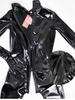 Mode Ganzkörper-Jumpsuit Damen Latex Ammoniak Sexy PU Glänzend Bodysuit Hoher Kragen Former Shapewear Nachtclub Auftritt Tanz Strumpfhose