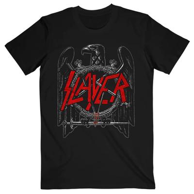 Camiseta Negra de Águila Slayer para Hombre Pequeña Negra