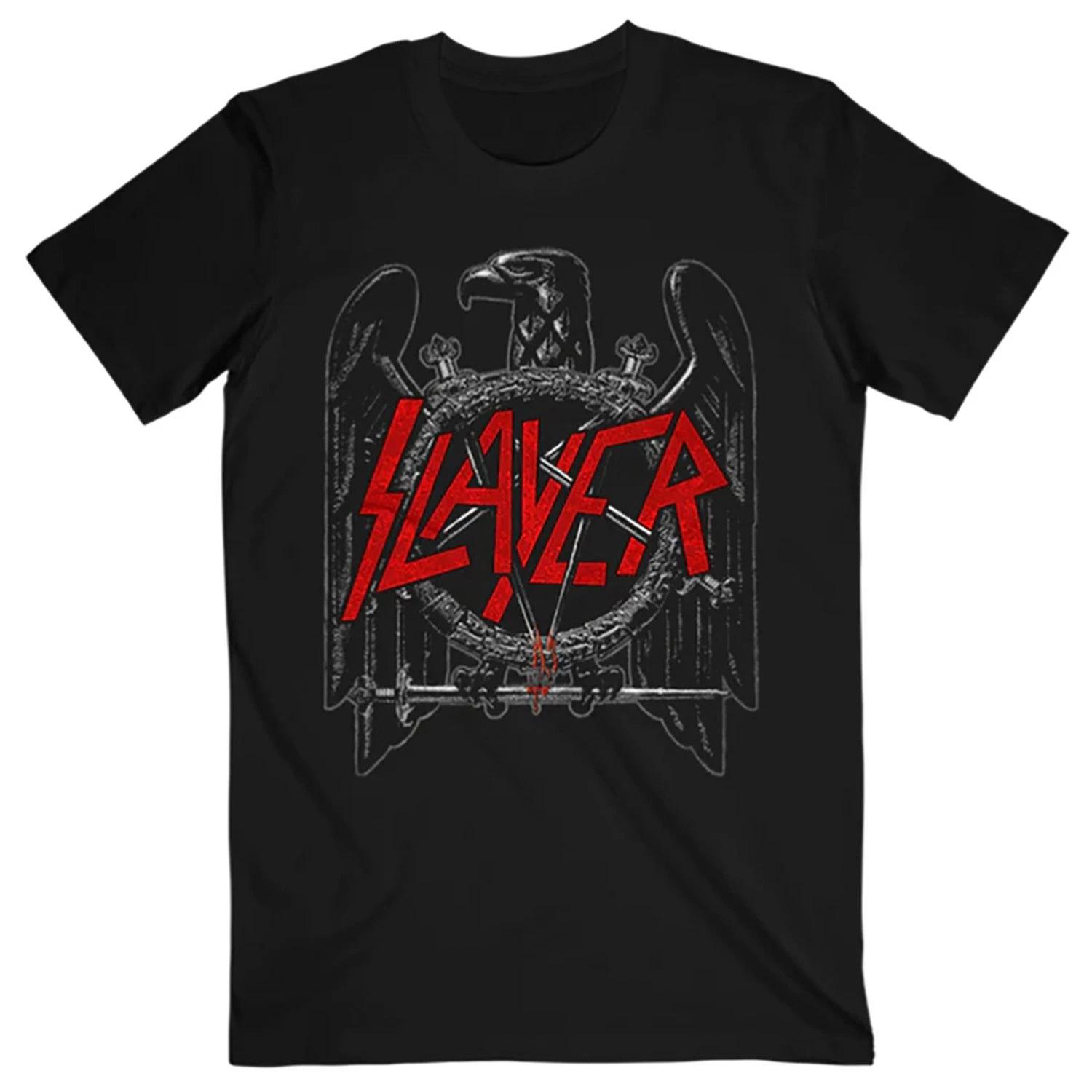 Men s Slayer Black Eagle T-shirt Small Black XS