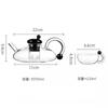 Borosilicate Glass Teapot Set Scandinavian Style Teapot High Temperature Resistant Material Luxury Simple Teapot Tea Cup Set