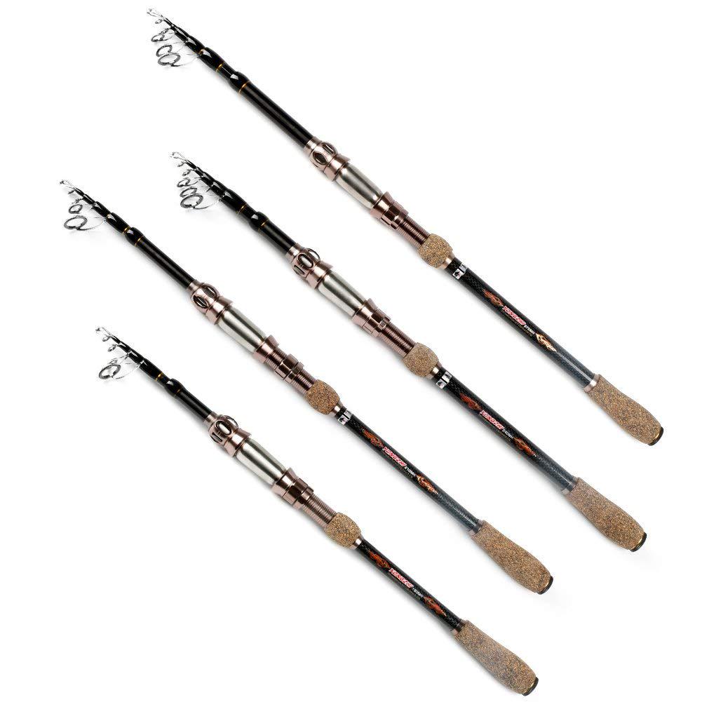Buy Fishing Rod Telescopic Ultralight Carbon Fiber Spinning Rods Bass