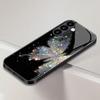 Butterfly Pattern Tempered Glass Phone Case Suitable for Samsung GalaxyS26 S25 S24 S23 S22 S20FE/Ultra/Plus Anti Drop Back Cover