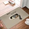 Hey I Just Want to Say Happy Day Crocodile Pattren Front Door Mat Anti-Slip Indoor Doormat Garden Garage Entrance Rug Carpet