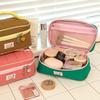 Macaron Color Fresh Makeup Bags Handbag Toiletries Bag Contrast Color Cosmetic Bag  Student