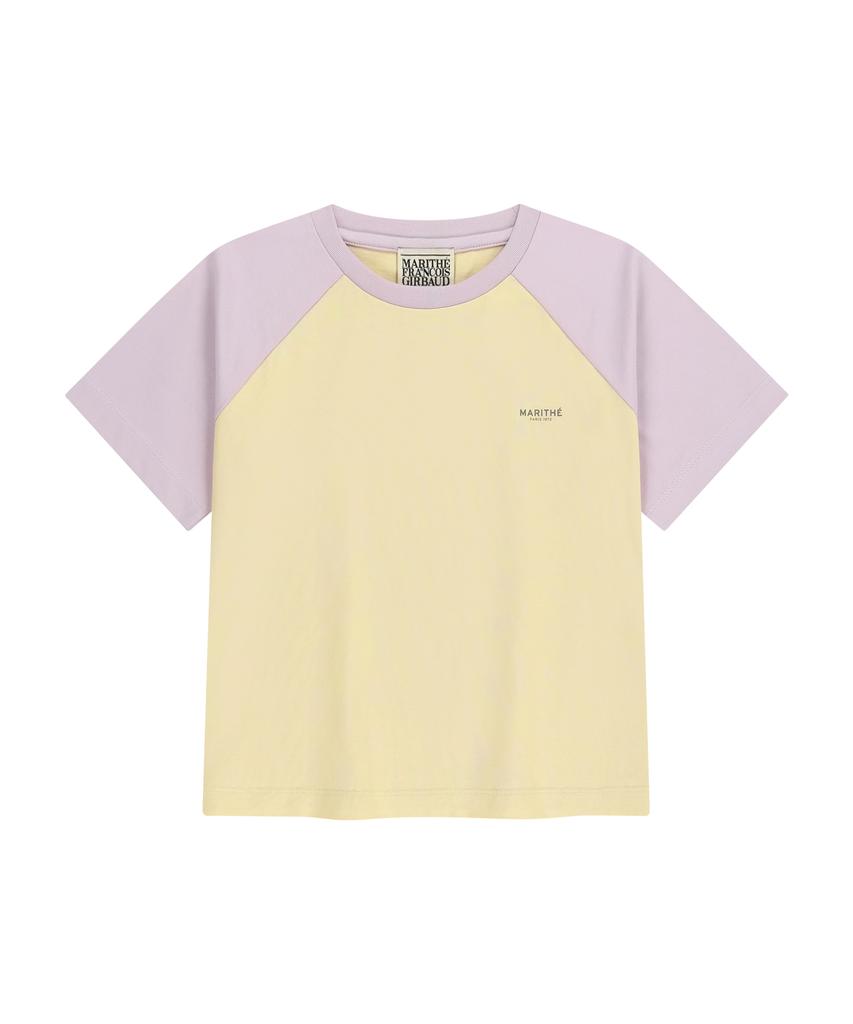 Malittepeulangsowajeobeo W Small Regular Logo Raglan Crop Tee Light Purple