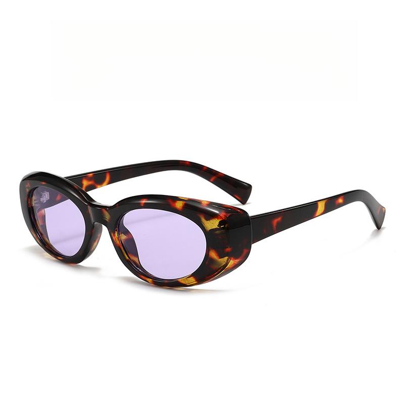 Men's and women's trendy fashion oval-shaped cycling glasses for daily sun protection sunglasses2