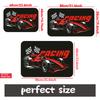VIKAMA F1 Auto da Corsa Formula Zerbino Auto da Corsa Rossa Bandiera a Scacchi Stampa Lettere RACING Tappetino Assorbente Antiscivolo Man Cave Garage