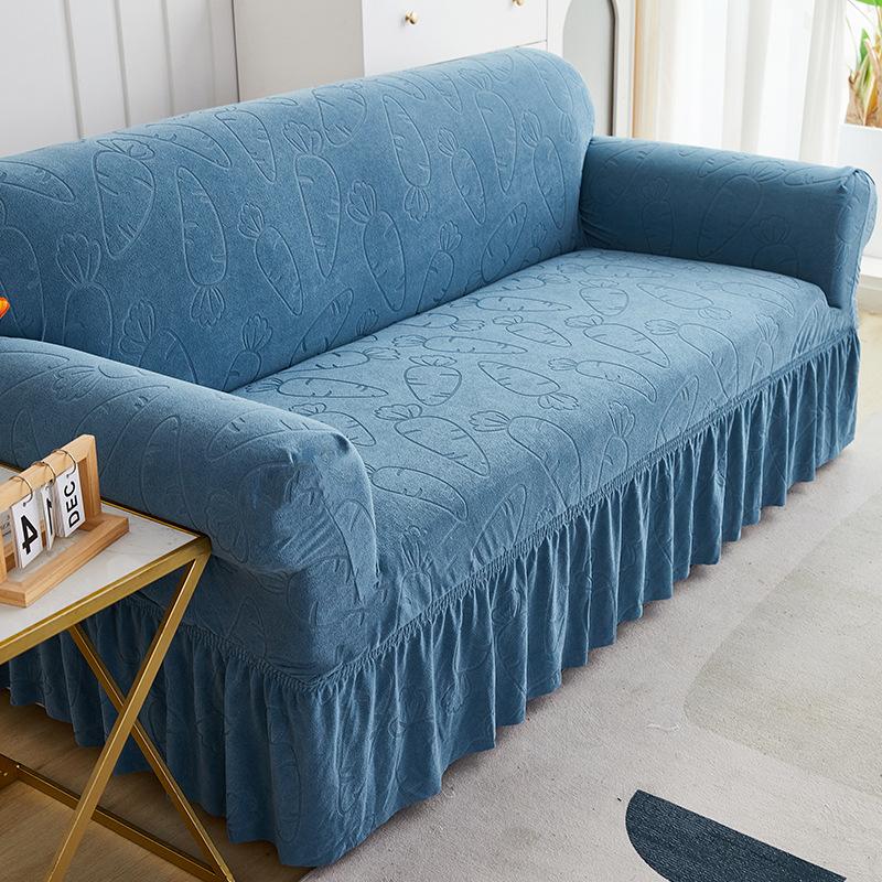 Thickened skirt jacquard sofa cover All-inclusive cover Full cover Sofa cover Universal non-slip and dust-proof sofa cover Clearance