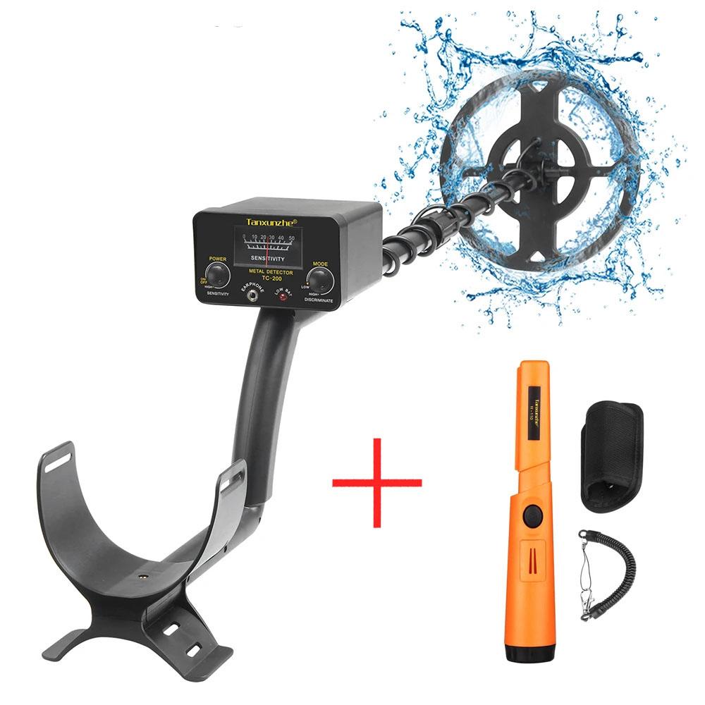 TC-200 New Upgrade Metal Detector Underground Wire Iron Metal Gold Detector Adjustable Tracker for Treasure Search New
