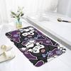 Cute Anime Kuromi Floor Mats Home Laundry Rug Carpet For Living Room Decor Lounge Area Anti-slip Foot Mat Entrance Doormat