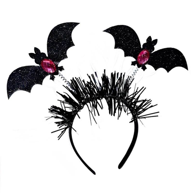 

Halloween Costume Novelty Headband Stage Props Bat Hairband Kids Party Headdress чорний