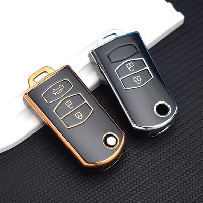 2 3 Buttons TPU Key Holder Car Key Cover Case For Mazda 2 3 5 6 CX7 CX9 RX8 MX5 MPV Demio Remote Shell Fob Bag Protector