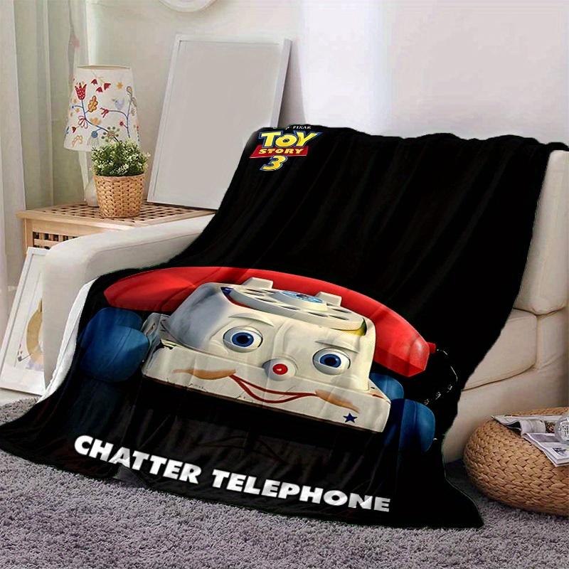 1pc, Toy Story Chatter Telephone Blanket Home Decor, Couch Throw Blanket, Gift for Friends, Soft Coverlet Perfect for Bedroom, Living Room