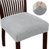 Jacquard Chair Covers Stretchy Solid Color Anti-Slip Chair Slipcovers Soft Sofa Seat Cover Living Room Restaurant Office Hotel