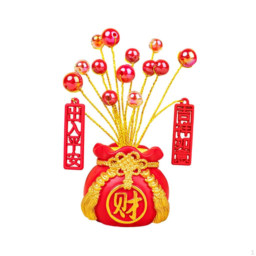 Chinese Fortune Statue Desktop Ornament Art Craft Car Dashboard Decoration for Centerpiece Shelf