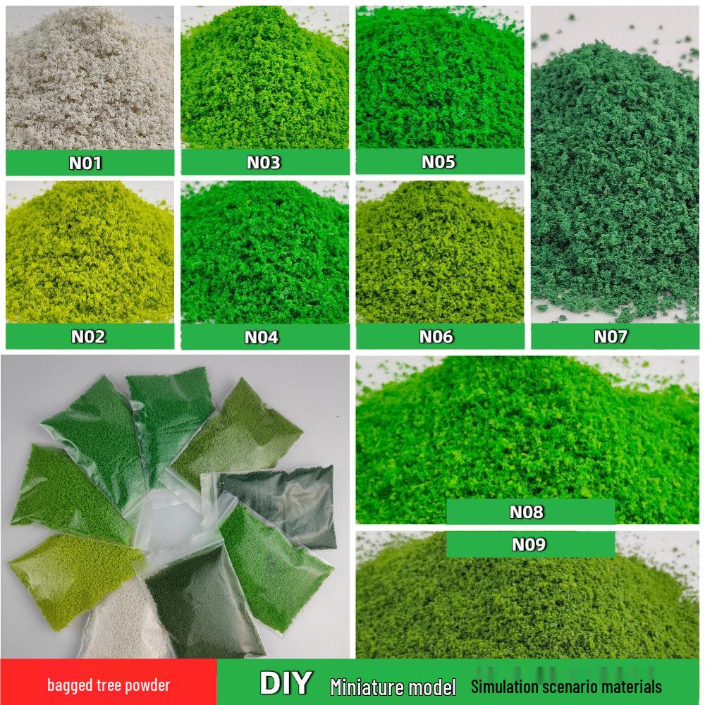 40g Model Tree Pollen Powder for DIY Landscaping, Terrain Scene, Shrub Simulation, Sand Table, Sponge Powder