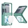 Samsung Zflip7 Mobile Phone Case Transparent Airbag Flip7 Folding Shaft Wireless Charging Full Package Anti Fall