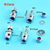 10PCS RC Airplane/Boat Push Rod Connector Adapter Linkage Stoppers D2.0mm/D3.0mm For Connecting Servo Arm and Pull Rod