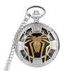 Qinggu Large Pocket Watch, Hollow Spider-Man Pocket Watch, Gift-Giving Commemorative Student Quartz Wall Watch