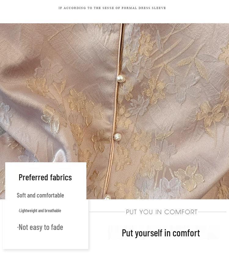 Double-Sided Layered Chinese Style Jacquard Vest for Middle-Aged & Elderly - Spring Qipao Vest