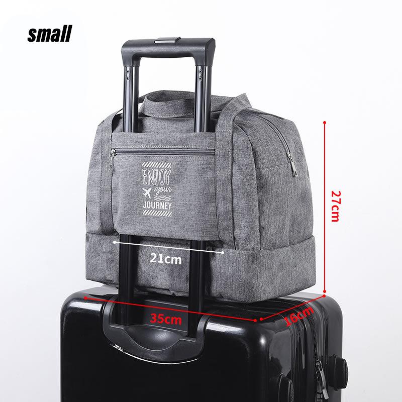 

Модная складная дорожная сумка для женщин, дорожные сумки для выходных и ночевок, сумка для багажа small size серый