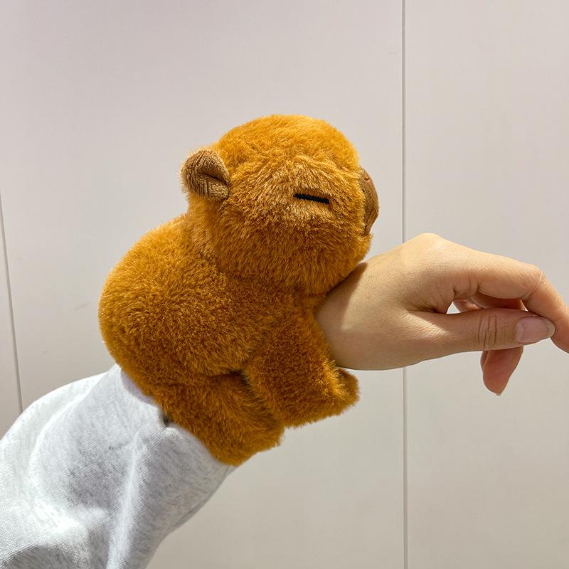 Capybara Slap Ring Plush Hand Puppet Doll