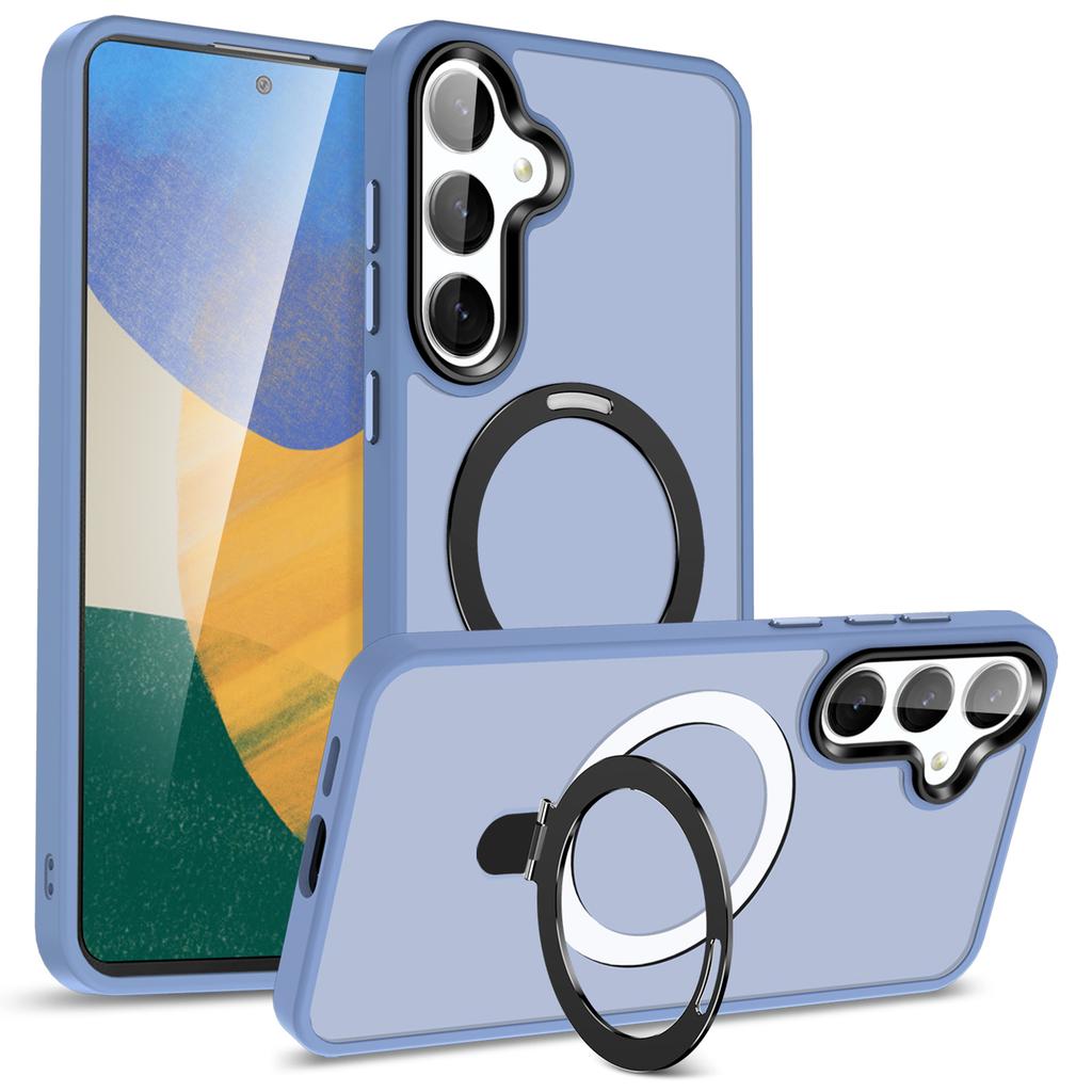 Für Samsung Galaxy S24 Hülle PC+TPU Magnetring Ständer Handy Schutzhülle