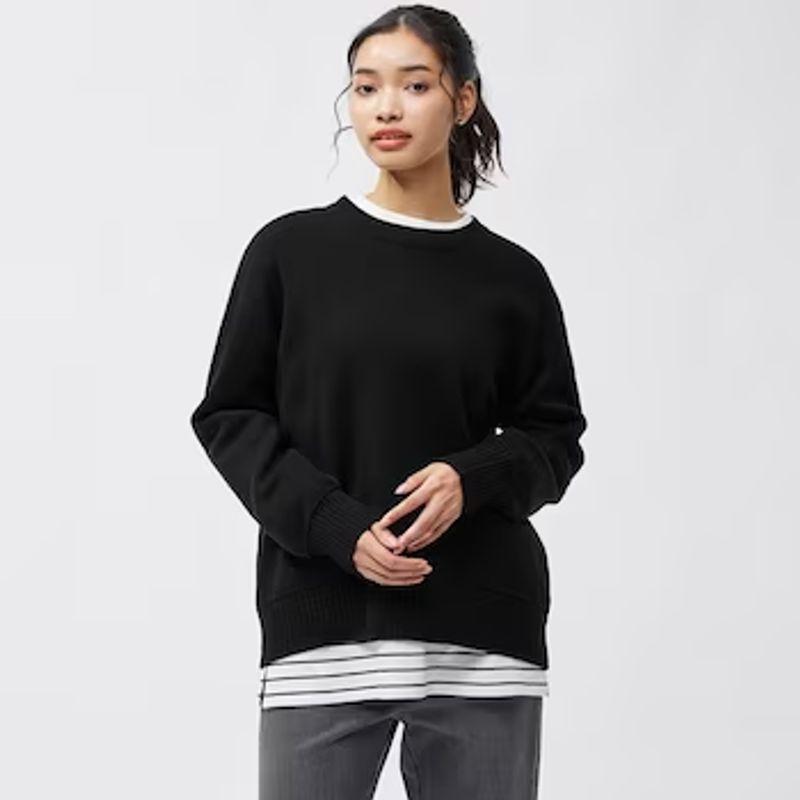 Sunshine House Spring New Arrival Export Day Single Gu * Women's Clothing Loose plus Size Crew Neck Knitwear Warm and Simple Easiest for Match