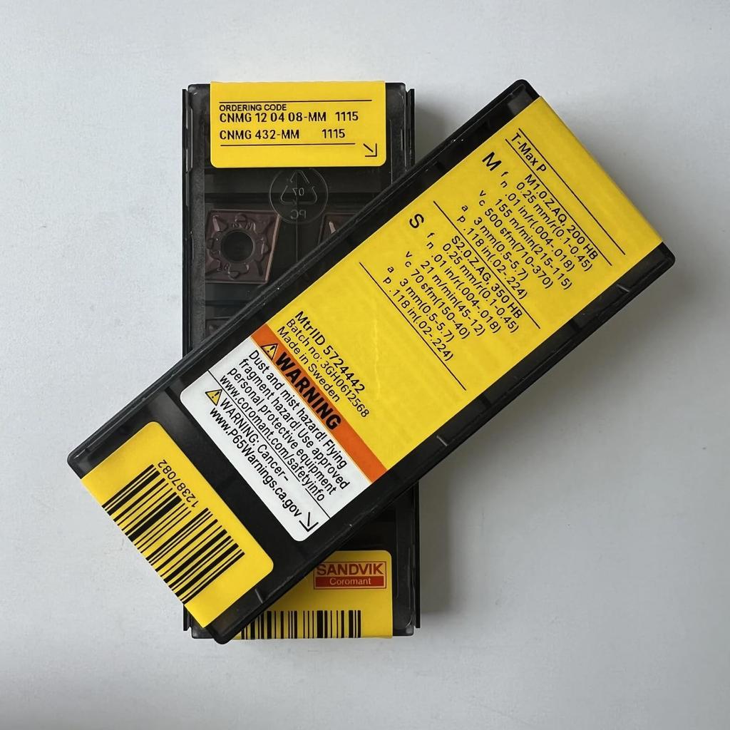 Original Sandvik / CNMG120408-MM 1115 /  CNC lathe carbide blade 10 Pcs