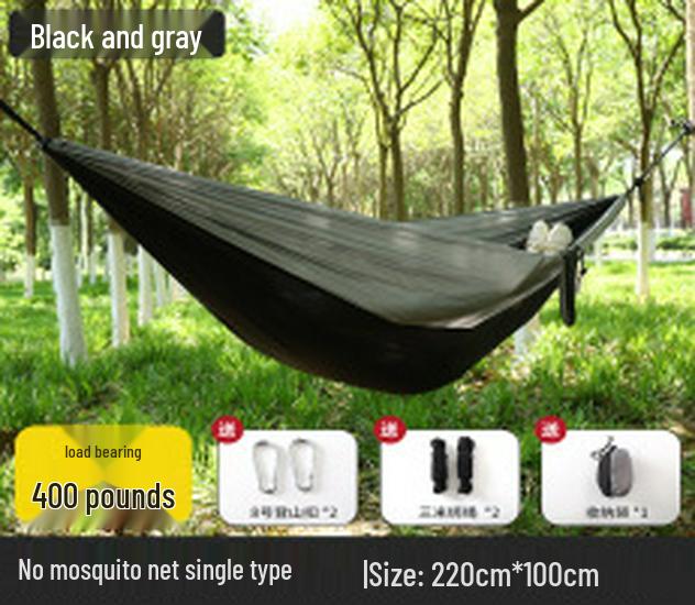 """Schnellöffnende Mückendichte Outdoor-Hängematte mit Netz - Einzel-/Doppel-, Kippsicher, Nylon"""