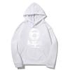 Europe Style A1APE Fleece-Lined Hooded Sweatshirt: Thank You Print