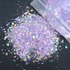 50g/Bag Opal Powder Nail Glitter Pink Purple White Mix Summer Color Nails Art Sequins Flakes Supplies for Nail Makeup Decoration