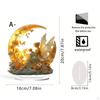 Angel Wings Table Ornament 18x20cm Seasonal Decor Multifunctional Flat Acrylic Design
