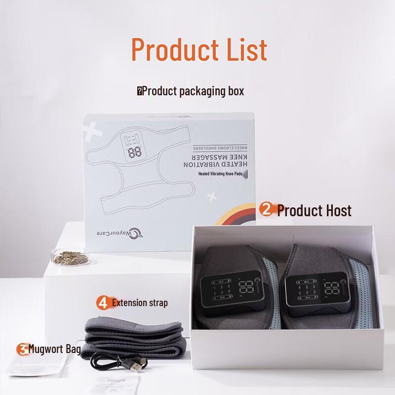 WayourCare Electric Heated Knee Massager CN Plug (adapter Included)