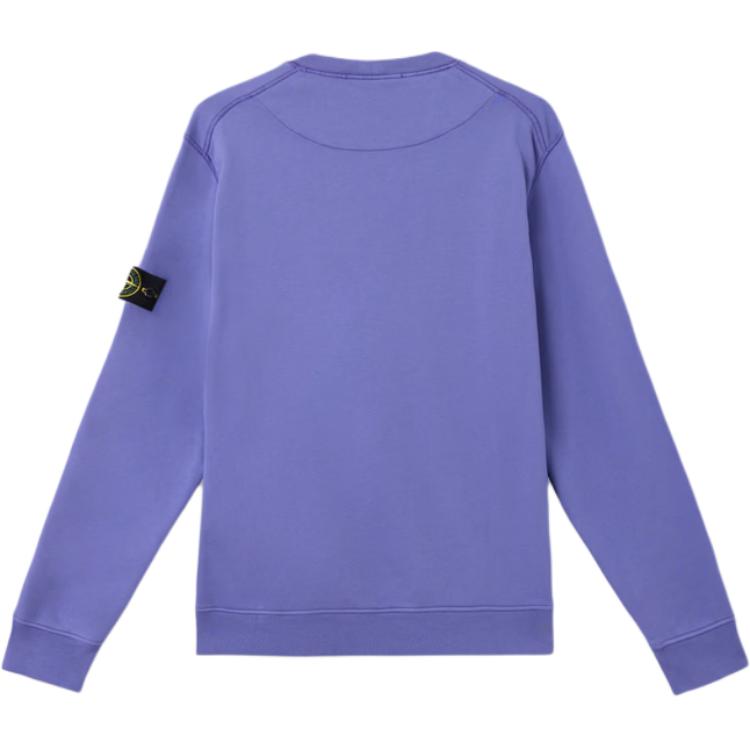 STONE ISLAND Einfarbig Pullover Langarm Rundhalsausschnitt Sweatshirt Herren sweatshirt Lila K1S1561000-44S0051-V0047