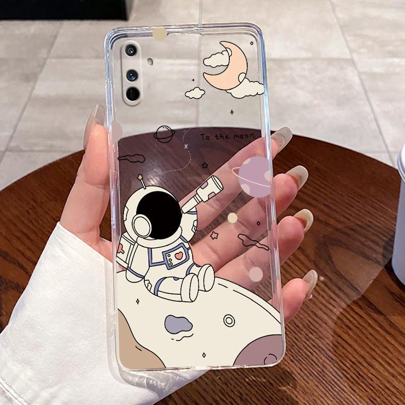 Jelly Casing For Realme C3 Capa Realme C3i Funda Clear Silicone Soft TPU Back Cover Cute Cat Rabbit Heart Protective Case Coque