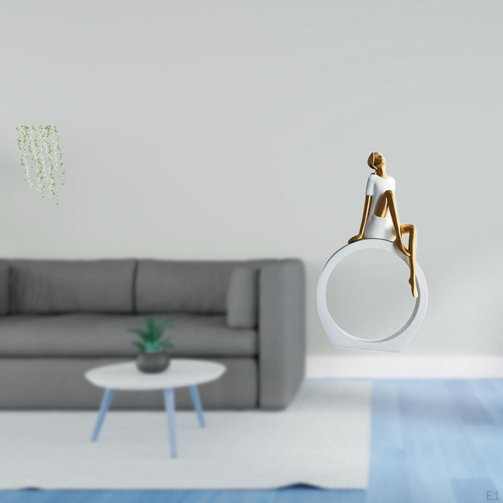 Elegant Wall Art And Girl Figurine Statue for Bedroom Restroom Sofa Backdrop Bookshelf Farmhouse