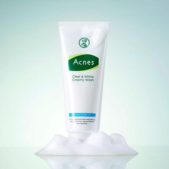 Acnes Clear & White Creamy Wash 100g