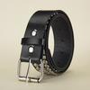New rivet belt for women, heavy metal belt for men and women, Y2K belt, European and American punk style, rock jeans belt