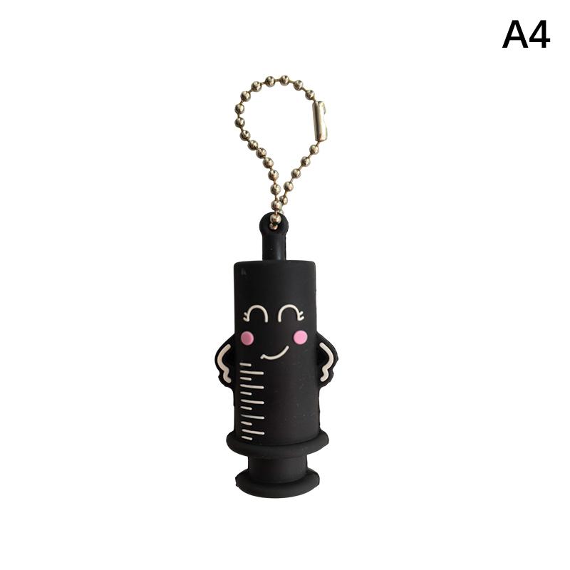 Ampoule Bottle Opener Pendant Soft Gel Ampoule Keychain Syringe-Shaped Nurse Doctor Ampoule Opener Medication Vial Breaker Tool