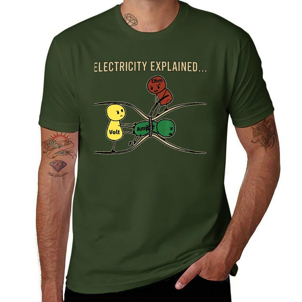 Electricity Explained 2 Tee Shirt T-Shirt Tees Sublime Cute Clothes Mens T Shirts Pack