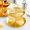 Multi-Tier Gold Snack & Dessert Tray
