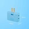 Rotatable US ac wall charger power Socket Converter 1 to 3 way 180 Degree Extension wall Plug Multi Slim Outlet Adapter Light