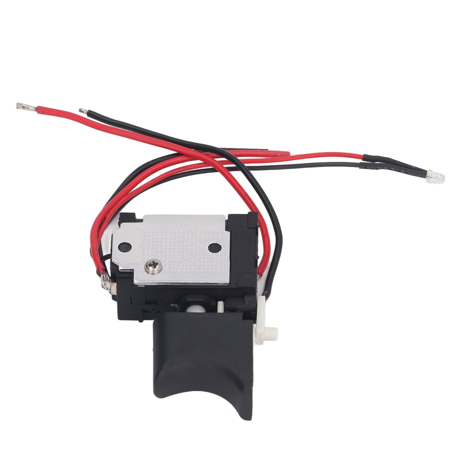 

Cordless Drill Switch with Lamp Speed Control Trigger Switch for Electric Drill Wrench 7.2‑24V