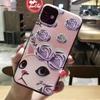 For Vivo Y33 / Y35 / Y36 Case 3D Flower Relief Silicone Emboss Back Covers for Vivo Y36 4G Case VivoY36 Printed Soft Cartoon