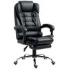 Office Chair Manager Armchair Great Comfort Reclining Backrest Castors PU 64.5 X 69 X 117 Cm Black