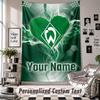 Wall Hanging Tapestry With Custom Name & Text, Werder Bremen FC Decorative Tapestry For Bedroom