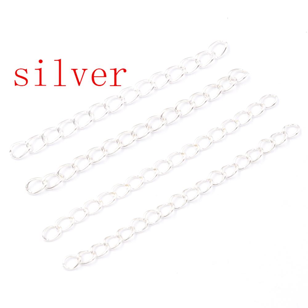 

Удлинительная цепь, объемное ожерелье, браслет, короткие цепи, 5 см, 7 см, соединительная цепь для самостоятельного изготовления ювелирных изделий 7cm 50pcs серебряный